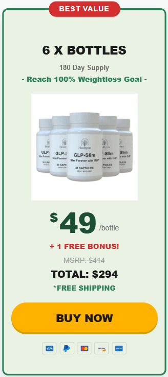 GLP Slim 6 Bottle Pricing